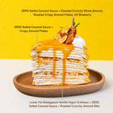 Salted ZERO Caramel Almond Vanilla Crepe Cake - Healthy Cakes - Junandus - - Eat Cake Today - Birthday Cake Delivery - KL/PJ/Malaysia