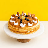 Speculoos Cookie Mille Crepe Cake 8" - Crepe Cakes - Cake Hub - - Eat Cake Today - Birthday Cake Delivery - KL/PJ/Malaysia