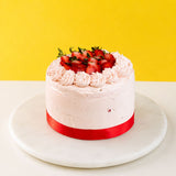 Strawberry Baby Smash Cake 6" - Buttercakes - Cuddly Confectioner - - Eat Cake Today - Birthday Cake Delivery - KL/PJ/Malaysia