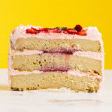 Strawberry Baby Smash Cake 6" - Buttercakes - Cuddly Confectioner - - Eat Cake Today - Birthday Cake Delivery - KL/PJ/Malaysia