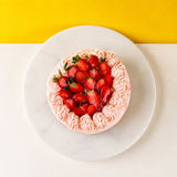 Strawberry Baby Smash Cake 6" - Buttercakes - Cuddly Confectioner - - Eat Cake Today - Birthday Cake Delivery - KL/PJ/Malaysia