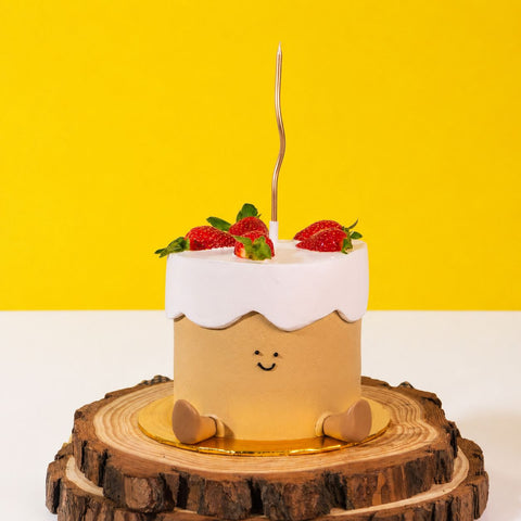 Strawberry Plushie Cake 6 inch - Vegan Cakes - Junandus - - Eat Cake Today - Birthday Cake Delivery - KL/PJ/Malaysia