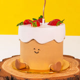 Strawberry Plushie Cake 6 inch - Vegan Cakes - Junandus - - Eat Cake Today - Birthday Cake Delivery - KL/PJ/Malaysia