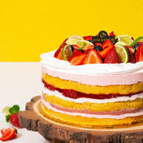 Strawberry Victoria Chiffonge® - Vegan Cakes - Junandus - - Eat Cake Today - Birthday Cake Delivery - KL/PJ/Malaysia