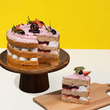 Strawberry Victoria Vegan Naked Cake - Vegan Cakes - Junandus - - Eat Cake Today - Birthday Cake Delivery - KL/PJ/Malaysia