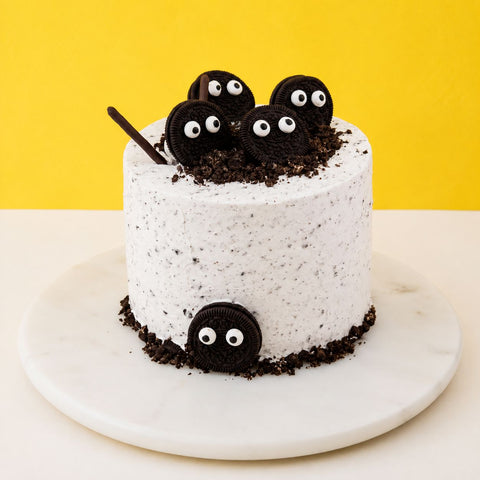Stunning Eyes Halloween Cake 6" - Mousse Cakes - RE Birth Cake - - Eat Cake Today - Birthday Cake Delivery - KL/PJ/Malaysia