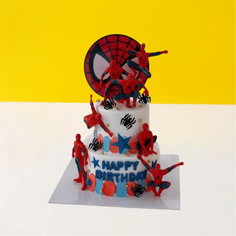 Superhero Theme Cake 2 Tier - Cute Cake - Jyu Pastry Art - - Eat Cake Today - Birthday Cake Delivery - KL/PJ/Malaysia