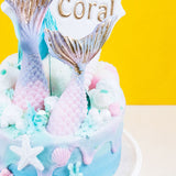 Swimming with Mermaids Cake 4" - Designer Cakes - The Buttercake Factory - - Eat Cake Today - Birthday Cake Delivery - KL/PJ/Malaysia