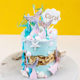 Swimming with Mermaids Cake 4" - Designer Cakes - The Buttercake Factory - - Eat Cake Today - Birthday Cake Delivery - KL/PJ/Malaysia