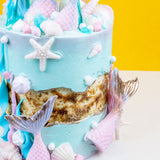 Swimming with Mermaids Cake 4" - Designer Cakes - The Buttercake Factory - - Eat Cake Today - Birthday Cake Delivery - KL/PJ/Malaysia