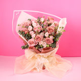 Valentina Fresh Flower Bouquet - Vday2024 - Bull & Rabbit - - Eat Cake Today - Birthday Cake Delivery - KL/PJ/Malaysia