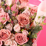 Valentina Fresh Flower Bouquet - Vday2024 - Bull & Rabbit - - Eat Cake Today - Birthday Cake Delivery - KL/PJ/Malaysia