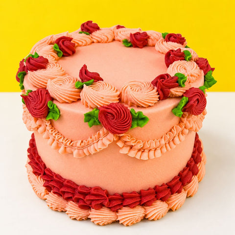 Vintage Buttercream Cake - Designer Cakes - Eats and Treats Bakery - - Eat Cake Today - Birthday Cake Delivery - KL/PJ/Malaysia