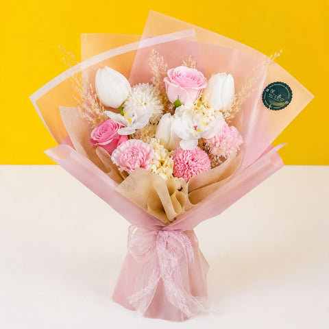 Vivienne Bouquet (Preserved & Soap Flower) - Flowers - Bull & Rabbit - - Eat Cake Today - Birthday Cake Delivery - KL/PJ/Malaysia