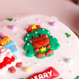 White Christmas Cake 6" - Sponge Cakes - Dessertz 22' - - Eat Cake Today - Birthday Cake Delivery - KL/PJ/Malaysia