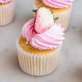 12 Pieces of Strawberry Vanilla Cupcakes - Cupcakes - Bee Homemade Treats - - Eat Cake Today - Birthday Cake Delivery - KL/PJ/Malaysia