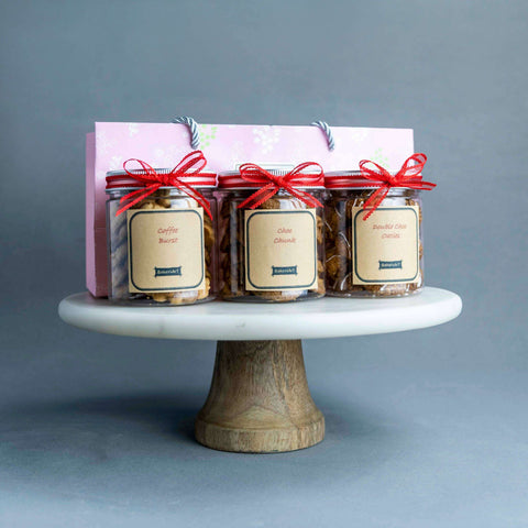 3 Jars of Decadent Cookies - Cookies - Baker's Art - - Eat Cake Today - Birthday Cake Delivery - KL/PJ/Malaysia