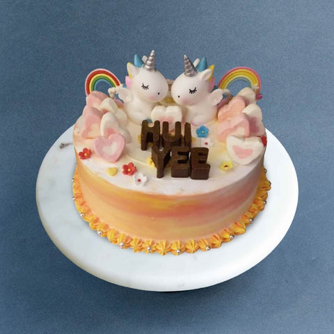 3D Unicorn Cake 8" - Flower Cakes - Revery Bakeshop - - Eat Cake Today - Birthday Cake Delivery - KL/PJ/Malaysia