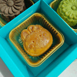4 pieces of Assorted Lava Mooncake Gift Box - Mooncake - Mr & Mrs Brownie - - Eat Cake Today - Birthday Cake Delivery - KL/PJ/Malaysia