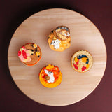 4 pieces of Moon-gazing Cupcake - Cupcakes - Junandus - - Eat Cake Today - Birthday Cake Delivery - KL/PJ/Malaysia