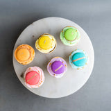 6 pieces of Rainbow Macarons Cupcakes - Cupcakes - Junandus Penang - - Eat Cake Today - Birthday Cake Delivery - KL/PJ/Malaysia