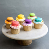 6 pieces of Rainbow Macarons Cupcakes - Cupcakes - Junandus Penang - - Eat Cake Today - Birthday Cake Delivery - KL/PJ/Malaysia