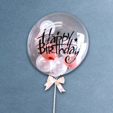 Add On Deco Bubble Balloon Stick 16“ - Balloons - Happy Balloon Shop - - Eat Cake Today - Birthday Cake Delivery - KL/PJ/Malaysia