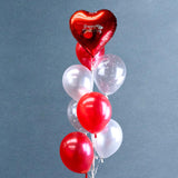 Add On Heart Balloon Bouquet - Balloons - Happy Balloon Shop - Red Happy Anniversary - Eat Cake Today - Birthday Cake Delivery - KL/PJ/Malaysia