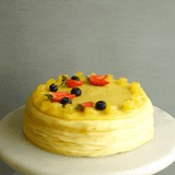 Alphonso Mango Mille Crepe Cake 8" - Crepe Cakes - Cake Hub - - Eat Cake Today - Birthday Cake Delivery - KL/PJ/Malaysia