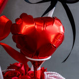 Amour Rouge Balloon Soap Flower Box - Flowers - Bull & Rabbit - - Eat Cake Today - Birthday Cake Delivery - KL/PJ/Malaysia