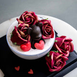 Bear and Rose Round Dessert - Desserts - Dessertz 22' - - Eat Cake Today - Birthday Cake Delivery - KL/PJ/Malaysia
