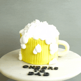 Beer Mug Cake 5" - Sponge Cakes - RE Birth Cake - - Eat Cake Today - Birthday Cake Delivery - KL/PJ/Malaysia