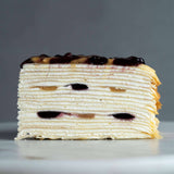 Blueberry & Peanut Butter Mille Crepe Cake 8" - Crepe Cakes - Junandus Penang - - Eat Cake Today - Birthday Cake Delivery - KL/PJ/Malaysia