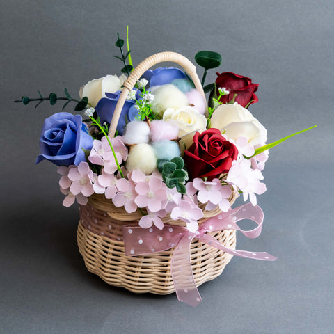 Butterfly Soap Flower Basket - Flowers - Bull & Rabbit - - Eat Cake Today - Birthday Cake Delivery - KL/PJ/Malaysia