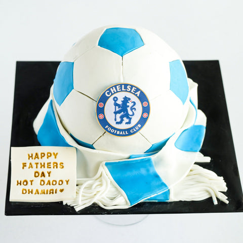 Chelsea Soccer Theme Cake 6" - Customized Cakes - Cakes by Maine - - Eat Cake Today - Birthday Cake Delivery - KL/PJ/Malaysia
