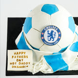 Chelsea Soccer Theme Cake 6" - Customized Cakes - Cakes by Maine - - Eat Cake Today - Birthday Cake Delivery - KL/PJ/Malaysia