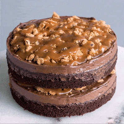Chocolate Salted Caramel Cookie Cake - Salted Caramel Chocolate Cake - Little Tee Cakes - - Eat Cake Today - Birthday Cake Delivery - KL/PJ/Malaysia