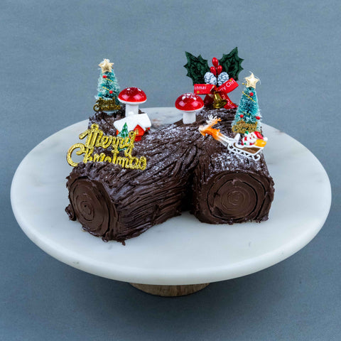 Christmas Log Cake - Buttercakes - Kinmen Patisserie - - Eat Cake Today - Birthday Cake Delivery - KL/PJ/Malaysia