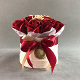 Christmas Natural Dried Flower Scented Candle Bell Jar & Soap Flower Hat Box Gift Set - Flower - Luxe Florist - - Eat Cake Today - Birthday Cake Delivery - KL/PJ/Malaysia