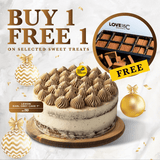 Christmas & New Year Special Buy 1 Free 1 - Mousse Cake - Lavish Patisserie - Lemon Earl Grey Cake free Love 18°C Chocolate - Eat Cake Today - Birthday Cake Delivery - KL/PJ/Malaysia