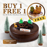 Christmas & New Year Special Buy 1 Free 1 - Mousse Cakes - Lavish Patisserie - Christmas Chocolate Lemon Cake Free Oh My Deer Mini Burnt Cheesecake - Eat Cake Today - Birthday Cake Delivery - KL/PJ/Malaysia