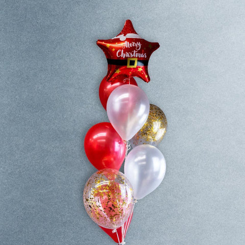 Christmas Star Balloon Bouquet - Balloons - Happy Balloon Shop - - Eat Cake Today - Birthday Cake Delivery - KL/PJ/Malaysia