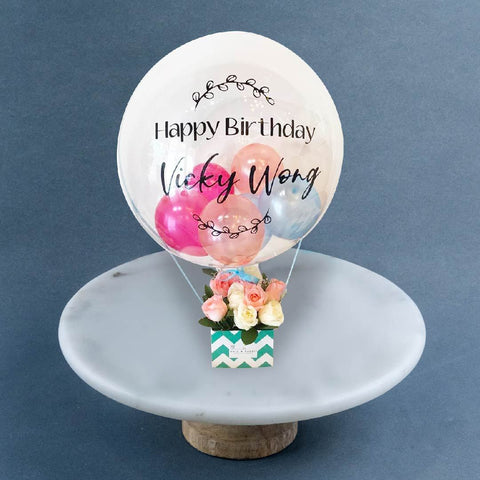 Cice Balloon Flower Box - Balloons - Bull & Rabbit - - Eat Cake Today - Birthday Cake Delivery - KL/PJ/Malaysia