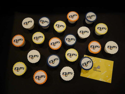 Customized Edible Print Company Logo Cupcakes - Customized Cakes - B'Sweetbites - - Eat Cake Today - Birthday Cake Delivery - KL/PJ/Malaysia
