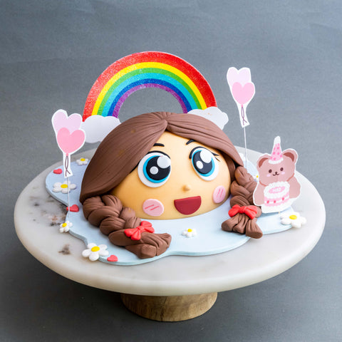 Cutie Girl Chocolate Pinata 5.5" - Designer Cakes - Junandus - - Eat Cake Today - Birthday Cake Delivery - KL/PJ/Malaysia
