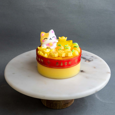 Cutie Lucky Cat Jelly Cake 5.5" - Jelly Cakes - Libra Cook & Bake - - Eat Cake Today - Birthday Cake Delivery - KL/PJ/Malaysia
