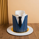 Dad's Tuxedo Designer Cake 6" - Designer Cakes - Junandus - - Eat Cake Today - Birthday Cake Delivery - KL/PJ/Malaysia