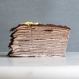 Dutch Double Chocolate Mille Crepe Cake 8" - Crepe Cakes - Cake Hub - - Eat Cake Today - Birthday Cake Delivery - KL/PJ/Malaysia