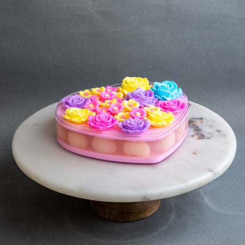 Flowers Love Jelly Cake 7" - Jelly Cakes - Libra Cook & Bake - - Eat Cake Today - Birthday Cake Delivery - KL/PJ/Malaysia