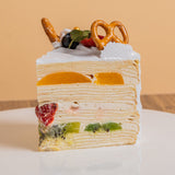 Fresh Fruit Mille Crepe Cake 6" - Crepe Cakes - Yippii Gift - - Eat Cake Today - Birthday Cake Delivery - KL/PJ/Malaysia